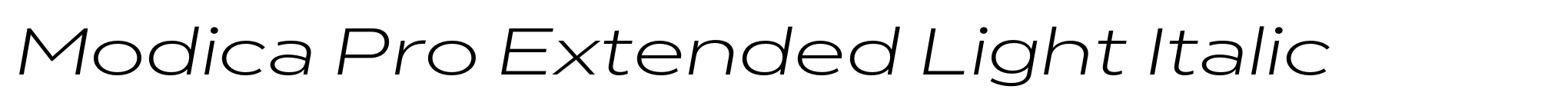 Modica Pro Extended Light Italic image